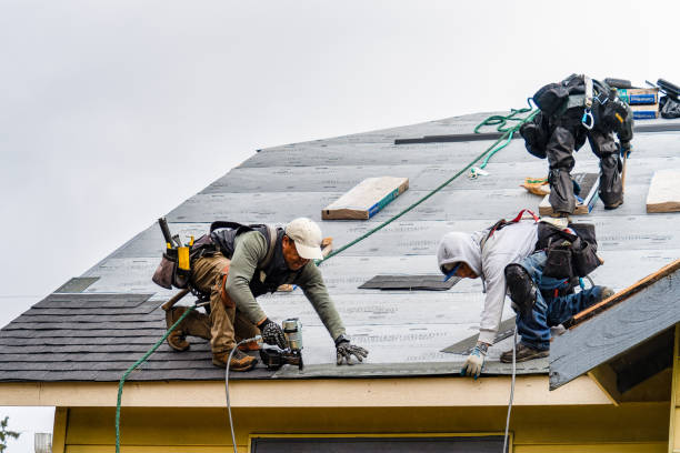 Professional Roofing technician working in Antes Fort, PA